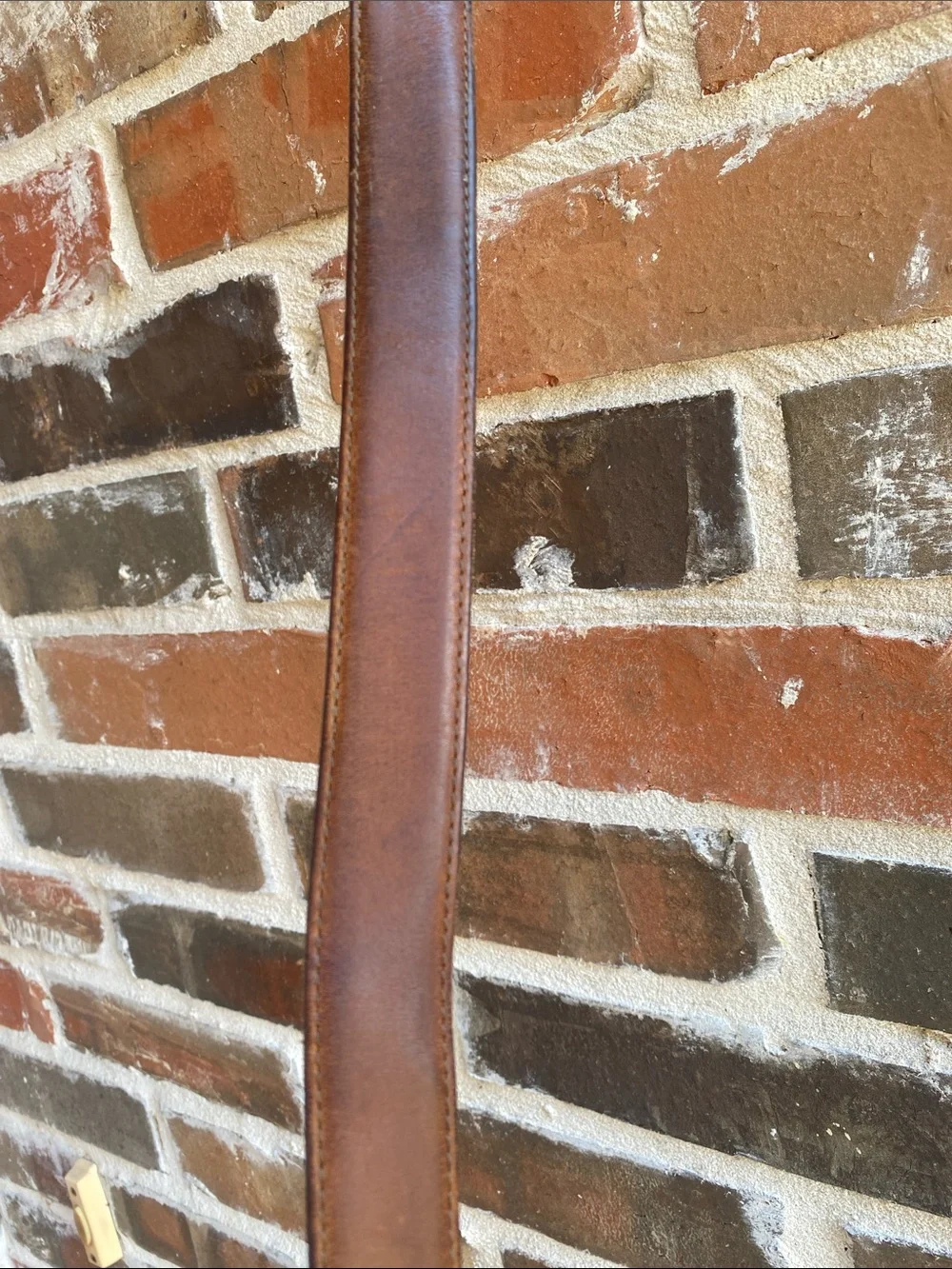 Unisex Brown Leather RANGER Belt with Solid Brass Buckle